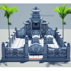 Bản thiết kế 3D khu lăng mộ đá BMD 49