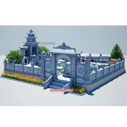 Bản thiết kế 3D khu lăng mộ đá BMD 50