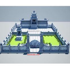 Bản thiết kế 3D khu lăng mộ đá BMD 52