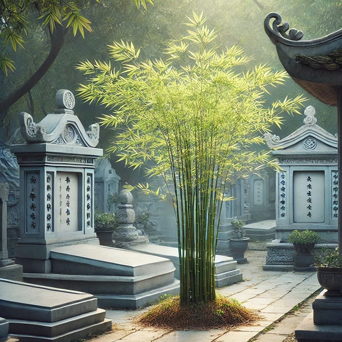 cau-hoi-hoa-cay-trong-khu-lang-mo