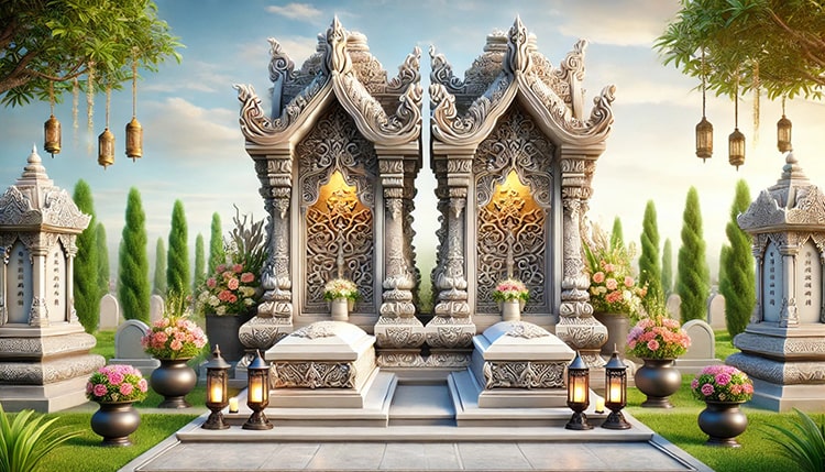 Khi xây dựng mộ đôi, việc xác định kích thước hợp lý là rất quan trọng để đảm bảo không gian yên nghỉ cho hai người. Kích thước của mộ đôi thường phụ thuộc vào nhiều yếu tố, bao gồm kích thước của hũ đựng tro, kiểu dáng mộ, và các yếu tố phong thủy. Kích thước tiêu chuẩn: Thông thường, kích thước của mộ đôi dao động từ 2,5m x 1,2m đến 3m x 1,5m. Kích thước này giúp tạo ra đủ không gian cho hai người an nghỉ thoải mái và cũng phù hợp với quy định của nhiều nghĩa trang. Yếu tố phong thủy: Ngoài kích thước, cần xem xét đến hướng và vị trí của mộ để đảm bảo phong thủy tốt. Một mộ đôi hợp lý không chỉ về kích thước mà còn phải hài hòa với không gian xung quanh. Chất liệu và kiểu dáng: Lựa chọn chất liệu (đá tự nhiên, granite, v.v.) và kiểu dáng (mộ hàn, mộ chạm khắc, v.v.) cũng ảnh hưởng đến tổng thể kích thước của mộ. Hãy chọn những kiểu dáng mà bạn cảm thấy phù hợp với sở thích và tâm linh của gia đình. Tham khảo ý kiến chuyên gia: Nếu bạn không chắc chắn về kích thước và phong thủy của mộ, hãy tham khảo ý kiến từ những người có kinh nghiệm hoặc các chuyên gia trong lĩnh vực xây dựng mộ. Xây mộ đôi là một công việc quan trọng và cần được thực hiện một cách trang trọng. Hãy chắc chắn rằng bạn đã xem xét kỹ lưỡng kích thước cũng như các yếu tố khác để tạo nên một nơi an nghỉ thật sự ấm áp và ý nghĩa cho những người thân yêu.